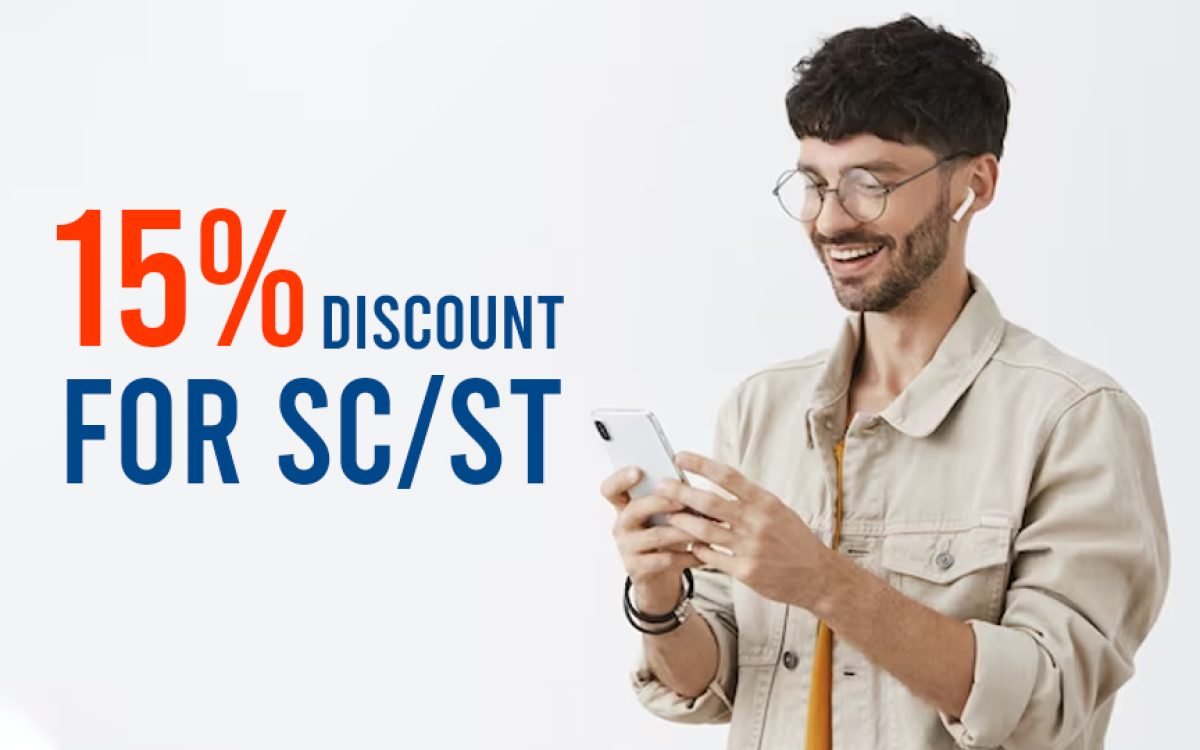 15% discount for SC/ST